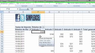Simplexcel  Tabla Dinamica  Fechas [upl. by Relyt759]