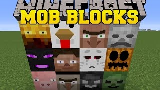 Minecraft MOB BLOCKS GAIN THE POWER OF MOBS amp CREATE THEM Mod Showcase [upl. by Ariaek]