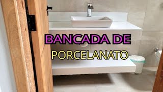 DIÁRIO DA OBRA  COMO FAZER BANCADA DE PORCELANATO [upl. by Randall127]