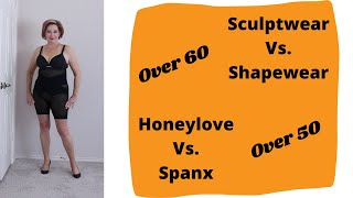 SHAPEWEAR FOR MATURE WOMEN  Spanx VS Honeylove  Try On  A Slimmer You [upl. by Lednar]