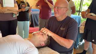 Face and head massage by Naturopath Brandon Raynor [upl. by Grega]