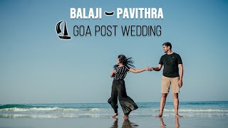 Goa Post Wedding  Balaji Pavithra  Shades of kadhal [upl. by Akcirderf]