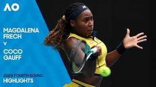 Magdalena Frech v Coco Gauff Highlights  Australian Open 2024 Fourth Round [upl. by Auqemahs]