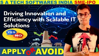 SA tech software india ipo review [upl. by Naujed]