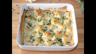 Cheesy cauliflower casserole  Conopida gratinata conopida la cuptor cu smantana si cascaval [upl. by Airamalegna]