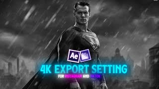 4K Quality Render Settings  After EffectsMedia Encoder [upl. by Anifares]