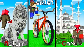 ALFABETİK SIRA YAPI KAPIŞMALARI  Minecraft [upl. by Irat860]