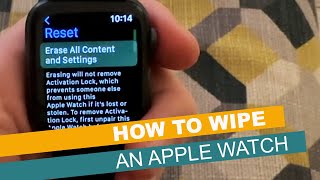 How to wipeerase an Apple Watch [upl. by Nalniuq]