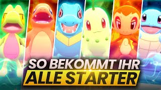 So bekommt ihr ALLE 12 STARTERPOKEMON in Strahlender Diamant und Leuchtende Perle [upl. by Jaquelyn]