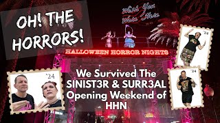 Oh The HORRORS  We Survived The SINIST3R amp SURR3AL Opening Weekend of HHN [upl. by Trebornhoj]