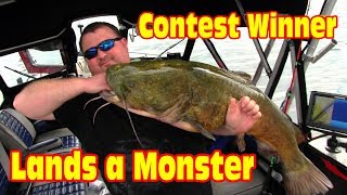 Angler wins a fishing trip with the Catfish Dude [upl. by Arfihs302]