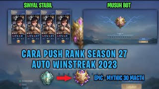 CARA PUSH RANK GAMPANG AWAL SEASON 27 PAKAI VPN MOBILE LEGEND 2023 VPN MOD MOBILE LEGEND S27 2023 [upl. by Yttel]