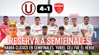 UNIVERSITARIO RESERVAS CLASIFICA A SEMIFINALES Y JUEGA VS ALIANZA YURIEL CELI EL HÉROE DEL PARTIDO🔥 [upl. by Murton]