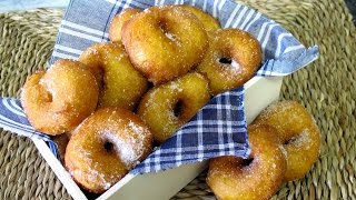 Buñuelos de calabaza valencianos MUY FÁCIL Bunyols VEGAN [upl. by Nitsur769]