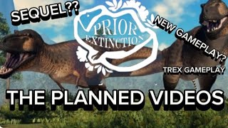 PLANNED VIDEOS FOR MY PRIOR EXTINCTION CONTENT  trex priorextinction dinosaurs [upl. by Postman]