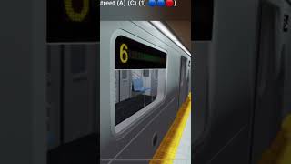 Roblox Hopeland City Subway  R142A 6 Train 7211 departing District Nostrand Aves [upl. by Adirehs]