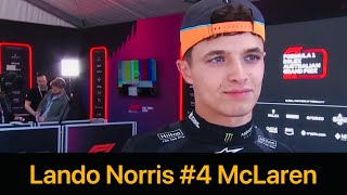 Lando Norris Post Race Interview  F1 2024 Australian GP [upl. by Ariaj103]