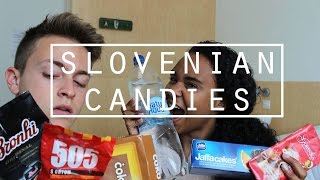 AMERICANS TRY SLOVENIAN CANDIES  DamonAndJo [upl. by Wilow]