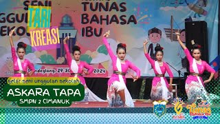 TARI KREASI  ASKARA TAPA  GENIUS 2024  SMPN2CIMANUK [upl. by Anelrac576]