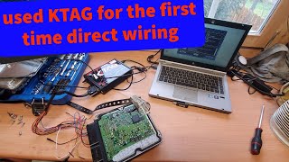 KTAG file reading and writing for the first time how to direct wire ECU DIY [upl. by Mukund271]