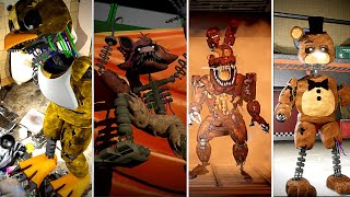 Every Animatronic got Monster Upgrade FNAF Security Breach [upl. by Hersch]