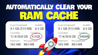 How to Automatically Clear RAM Cache in Windows 1011  🚀 Make Computer Faster [upl. by Arianna]