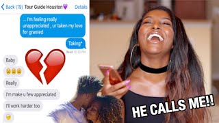 SONG LYRIC PRANK ON BOYFRIEND amp HE CALLS ME quotUnappreciatedquot Cherish Lyrics [upl. by Aneehsyt19]