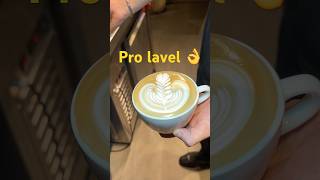 Rosetta latte art for pro barista ❤️👌🔥 latteeart coffeeart coffee barista shorts [upl. by Jereld]