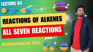 Reactions of Alkenes Class 12  Addition Reactions of Alkenes  Markownikoffs Rule alkenes Lec04 [upl. by Marris]