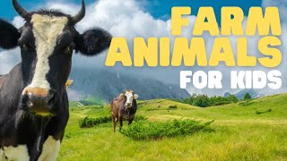 Farm Animals for Kids  Learn all about these fun animals [upl. by Ariayek]