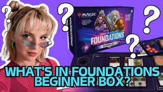 Whats in Magic The Gathering Foundations Beginner Box [upl. by Lanos289]