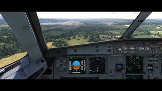 Landing in Edinburgh  A32NX in FS2020 [upl. by Haldis]