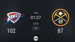 Oklahoma City Thunder  Denver Nuggets Live Scoreboard [upl. by Hoang]