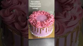 strawberry cake made on order 🤗homebakery cake vizag [upl. by Yeung]