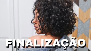 FINALIZAÇÃO CABELO CACHEADO CURTO [upl. by Kunz]