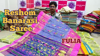 PURE HANDMADE RESHAM BENARASI  HANDLOOM SAREE MANUFACTURER  NCBASAK SAREE [upl. by Freya360]