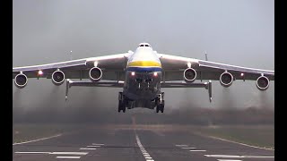 Giant Antonov An225 Mriya The Worlds Largest Aircraft Takes off Just [upl. by Marzi]