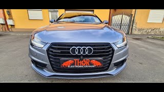 AUDI A7 THOR EXHAUST PE OEM SOUND BOOSTER [upl. by Terrye303]