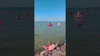 Balaton Balatonlelle Napfény strand  Hungary [upl. by Hermon291]