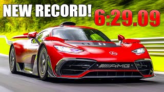 MercedesAMG ONE Sets NEW Nürburgring Lap Record  62909 FULL Onboard Lap [upl. by Viquelia332]