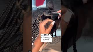 MEDIUM KNOTLESS BOX BRAIDS ijeomabraids shortsvideo subscribe braidgang share hairstyles [upl. by Limhaj]