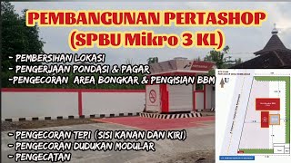 Pertashop Pertamina  Pembangunan Pertashop Kembangan  SPBU Mikro 3 KL [upl. by Ytnom951]