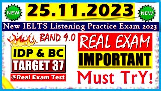 IELTS LISTENING PRACTICE TEST 2023 WITH ANSWERS  25112023 [upl. by Esidnak]