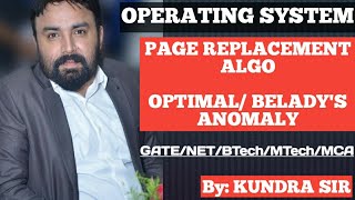 16 Optimal and Beladys Anomaly Page replacement algorithm [upl. by Lot]