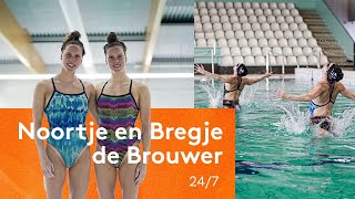 40 UUR PER WEEK TRAINEN 🥵  Synchroon zwemmers Noortje en Bregje de Brouwer 🏊  TeamNL [upl. by Allak]