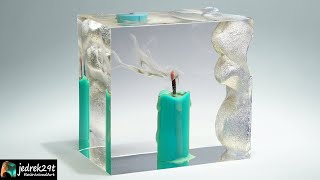 Candle SMOKE in Epoxy Resin DIY the easy way  RESIN ART [upl. by Jennings932]