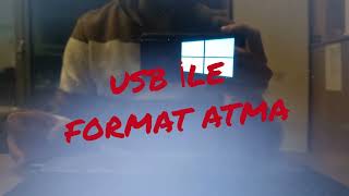 BU HATAYI YAPMAYIN USB ile Format Atma İşlemi Nasıl Yapılır [upl. by Roseanne404]