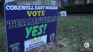 Corewell Health nurses in Metro Detroit vote yes to join Teamsters Union [upl. by Eadrahc]