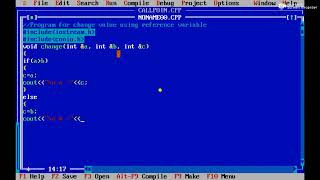 program for reference variable cpp tutorial cpp c c program for change value coding [upl. by Klarika930]