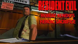 Robert Kendos Heroic Sacrifice  Resident Evil 2 [upl. by Garlaand]